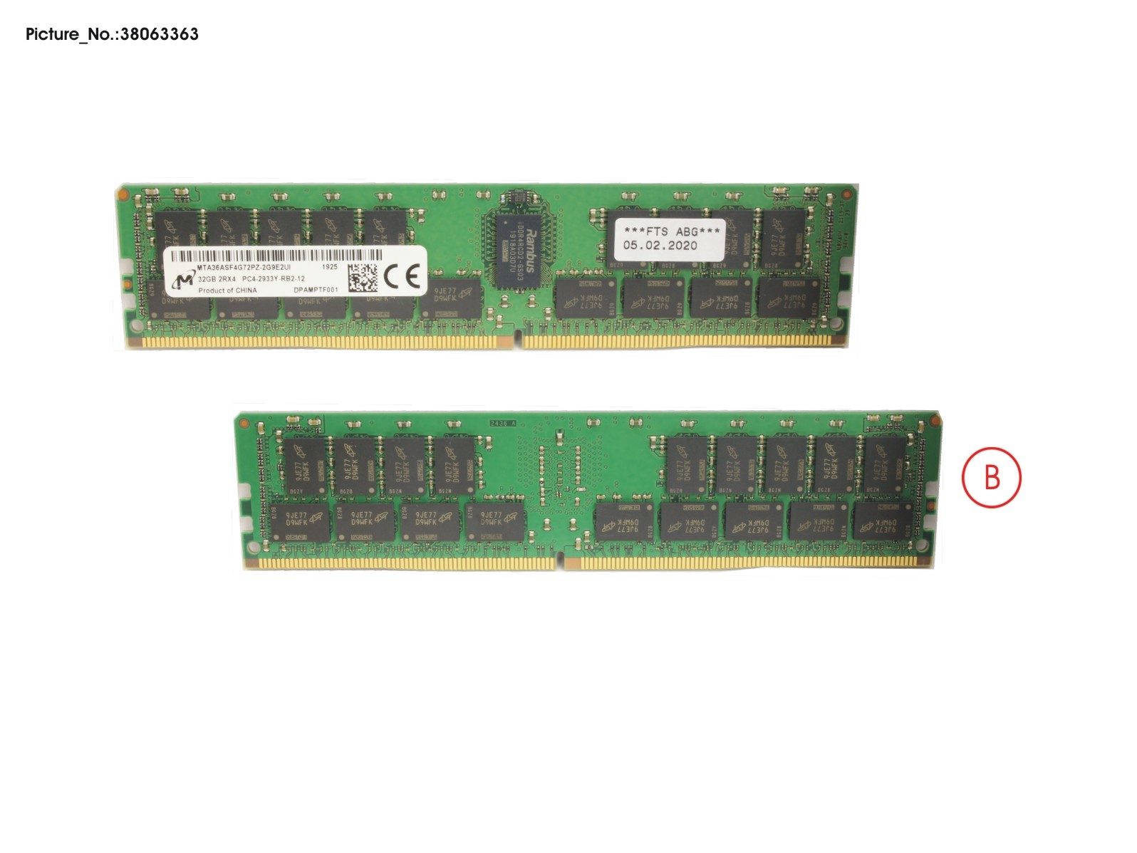 32GB 2RX4 DDR4-2933 R ECC