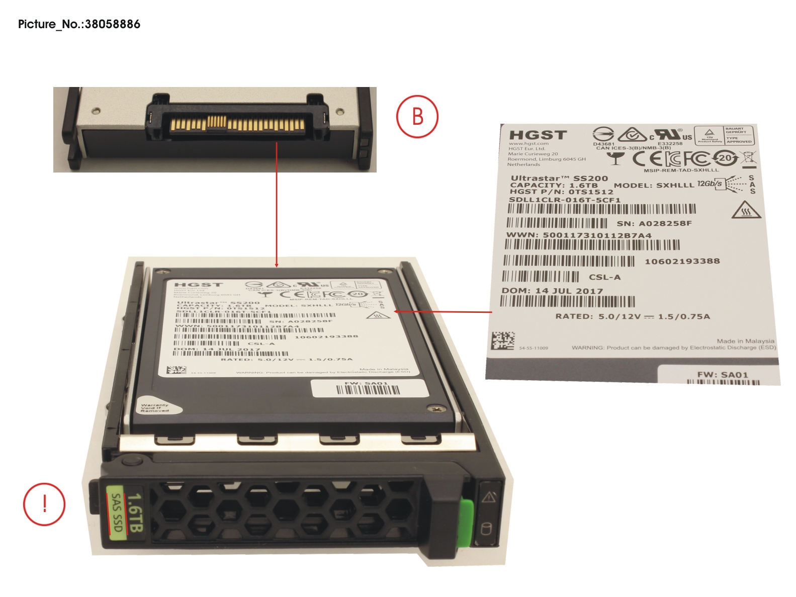 SSD SAS 12G 1.6TB MIXED-USE 2.5 H-P EP