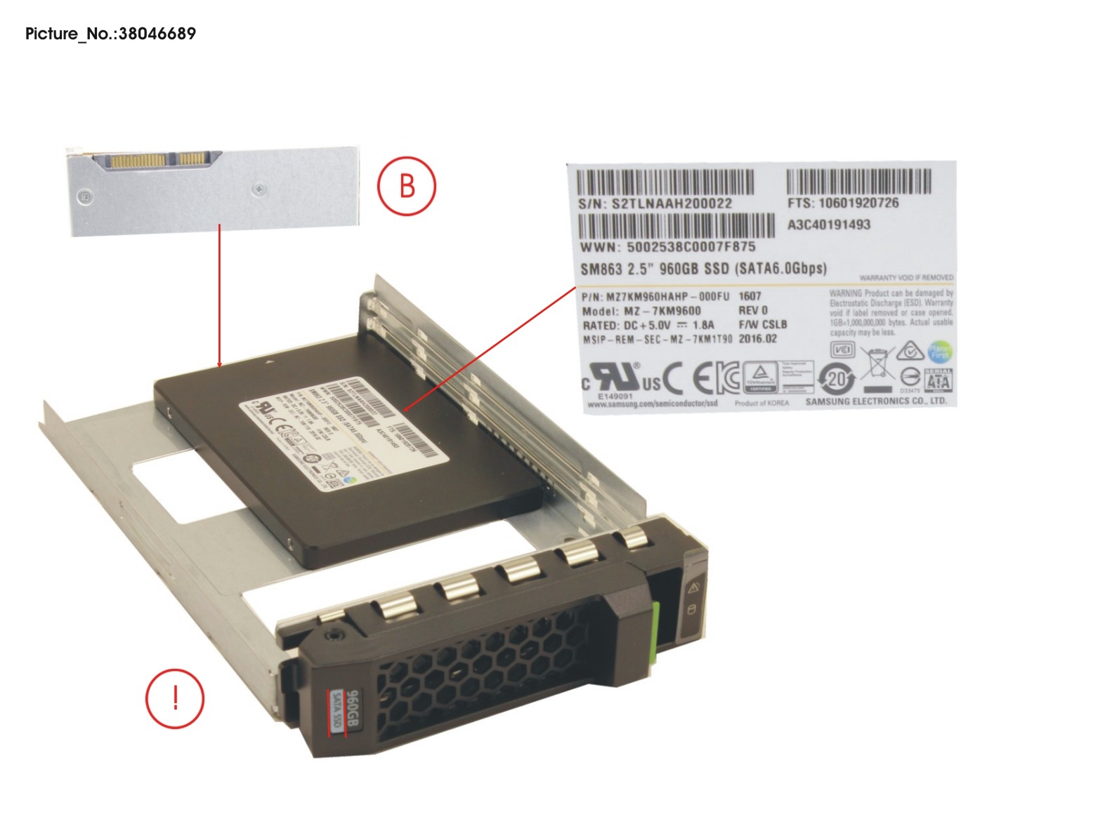 SSD SATA 6G 960GB MIXED-USE 3.5