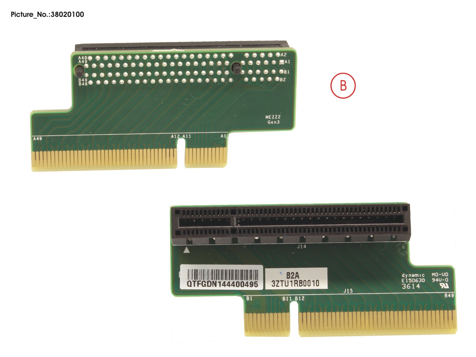 TU1B MEZZ RISER BOARD