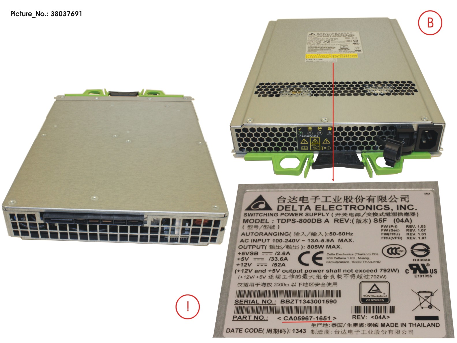 FUJITSU DX S3 Ac PSU fur 6,35/8,89cm 2,5/3,5Zoll 