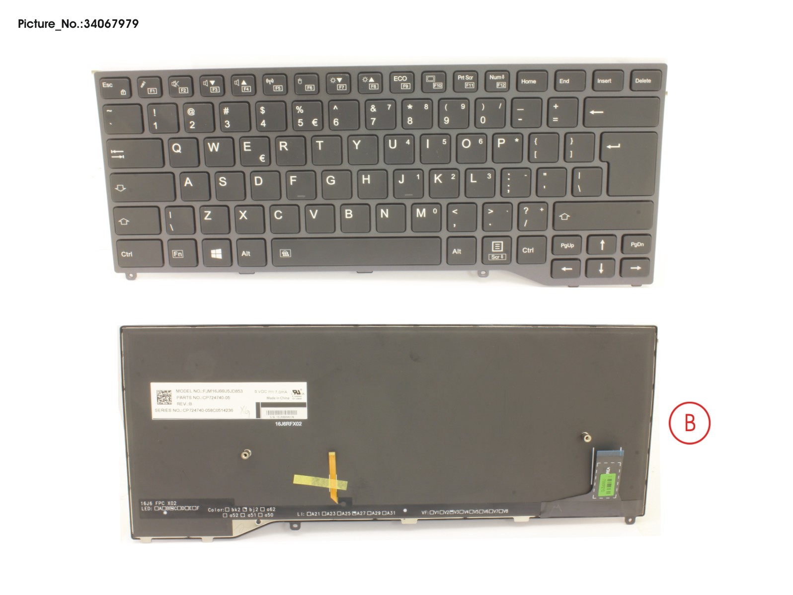 KEYBOARD BLACK W/ BL US KEYBOARD BLACK W/ BL US