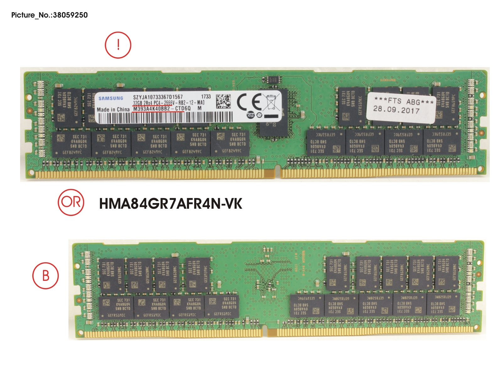 32GB (1X32GB) 2RX4 DDR4-2666 R ECC