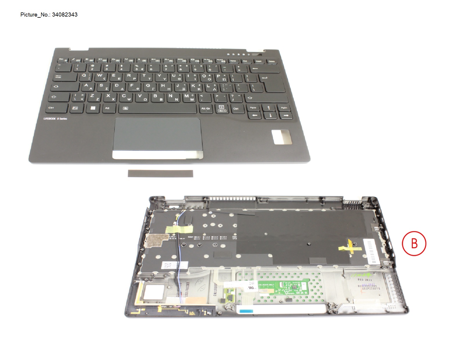 UPPER ASSY INCL. KB GREECE W/ PV(5G ANT) UPPER ASSY INCL. KB GREECE W/ PV(5G ANT)