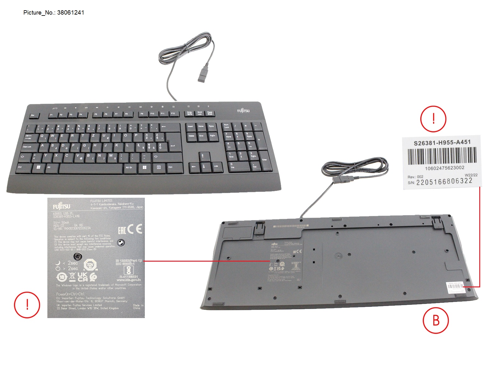 KEYBOARD KB955 USB PL