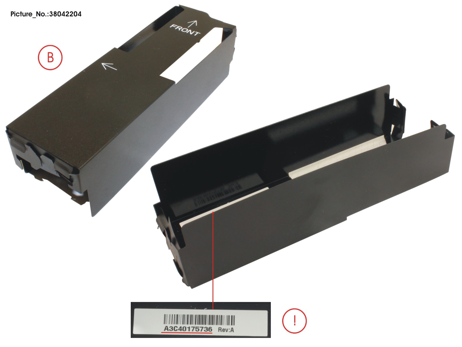 5-DIMM WIDE AIR DUCT RIGHT