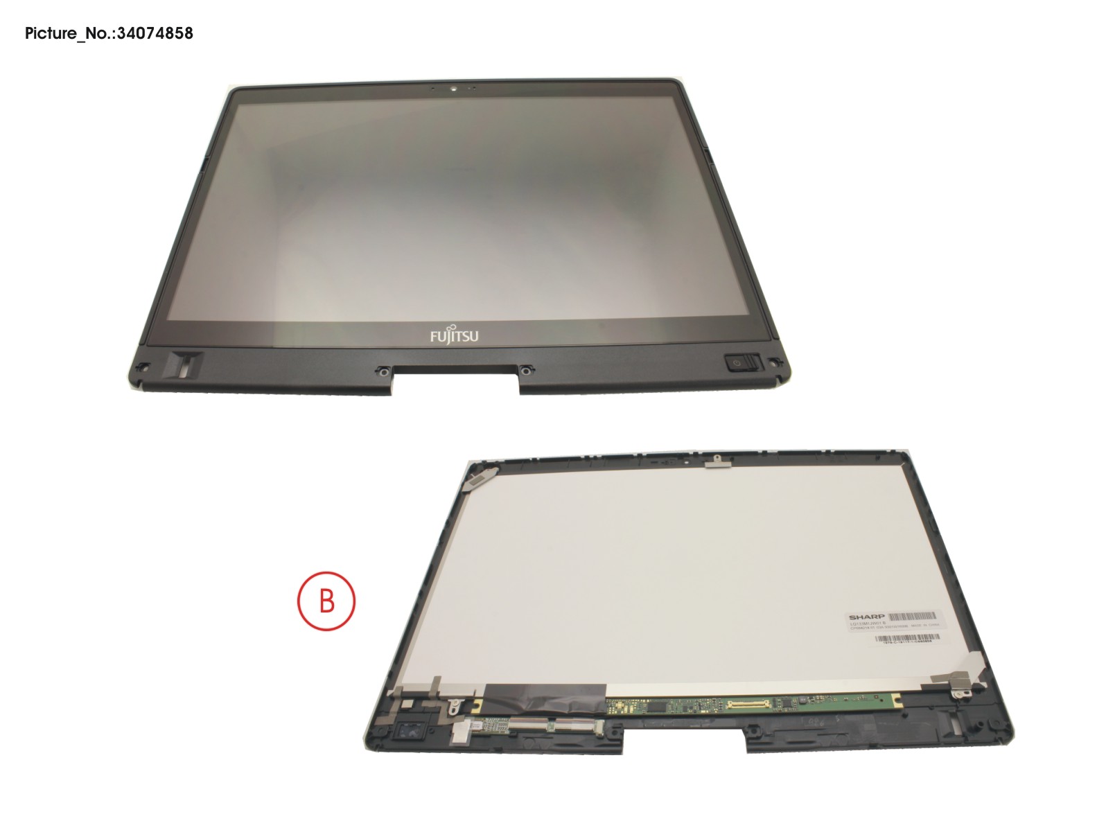 LCD ASSY, AG INCL. TP AND DIGITIZER