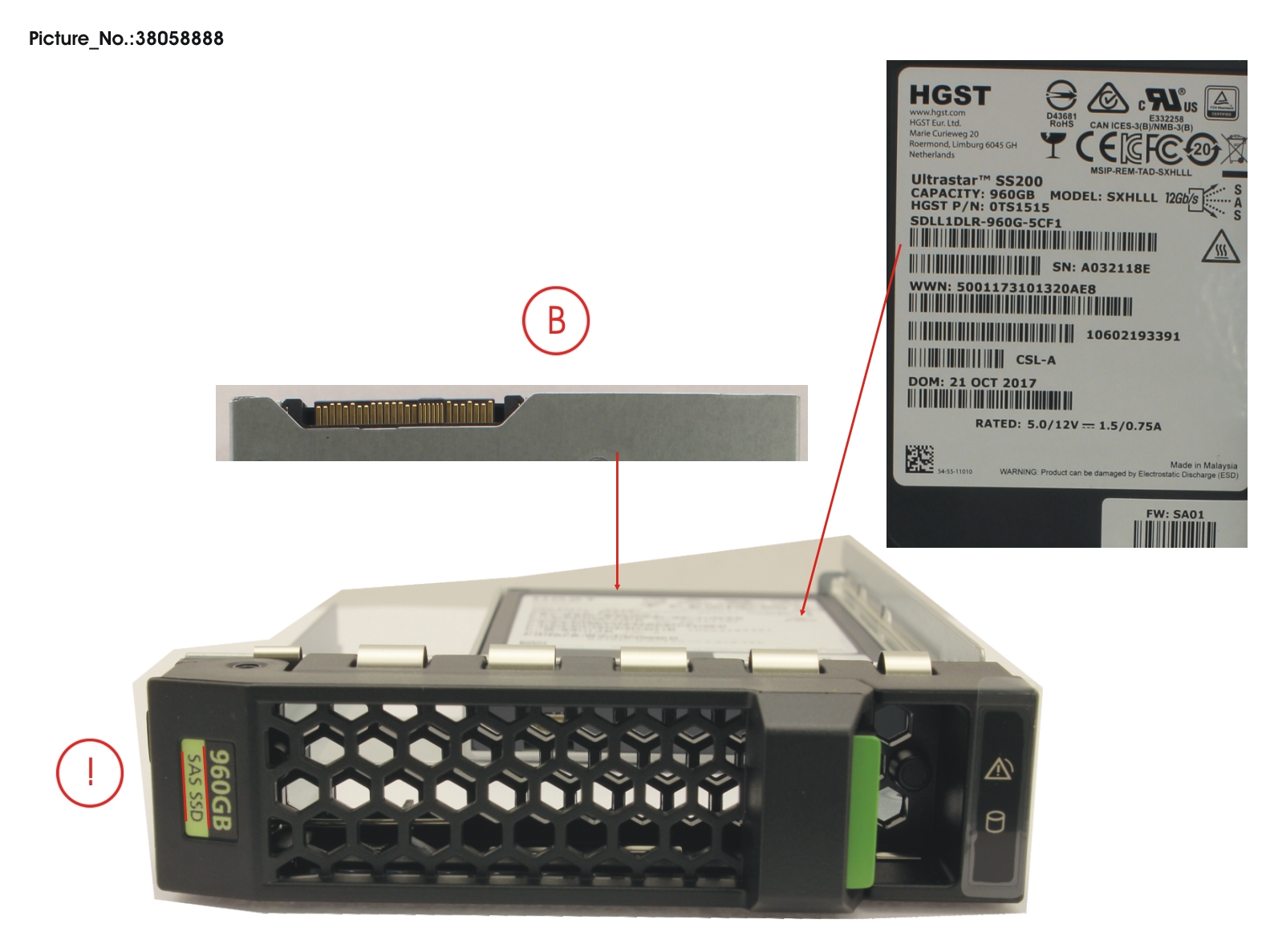 SSD SAS 12G 960GB READ-INT. 3.5 H-P EP