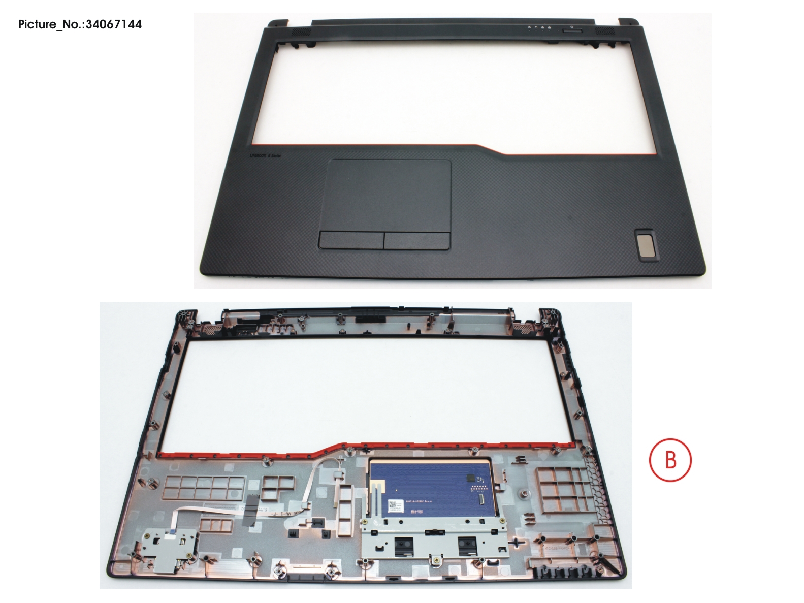 FUJITSU UPPER ASSY W/O SC, W/ FP