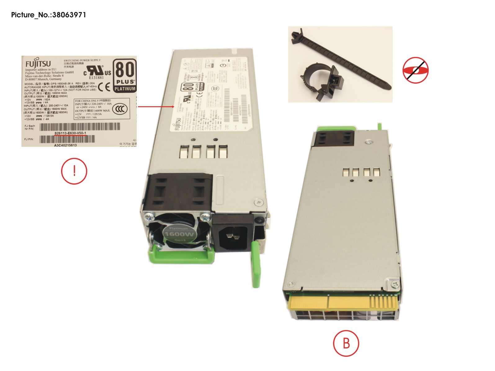 FUJITSU 1600W PLATINUM PSU