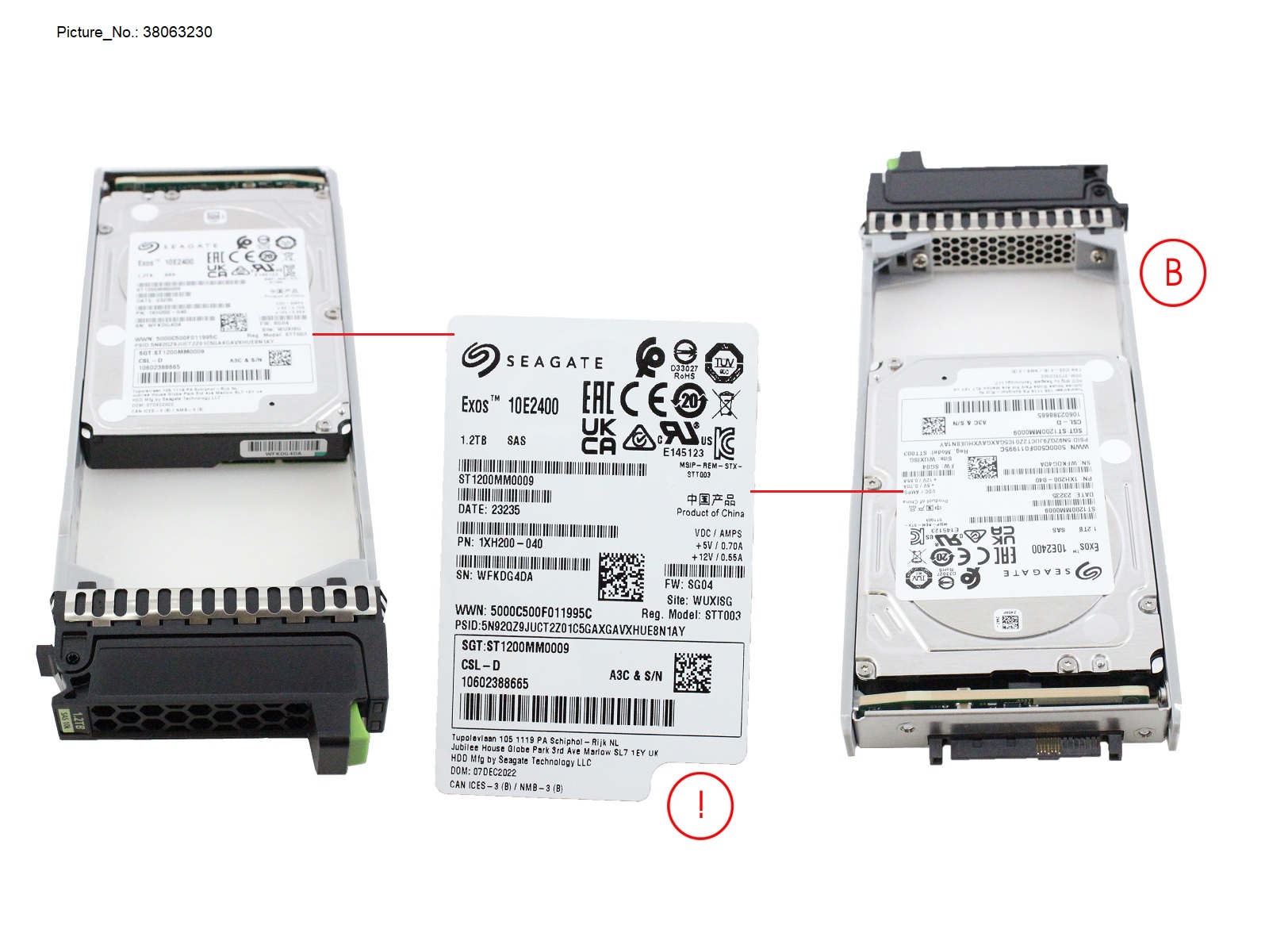 JX40 S2 HD DRIVE SAS 1,2TB 10K 12G 512N