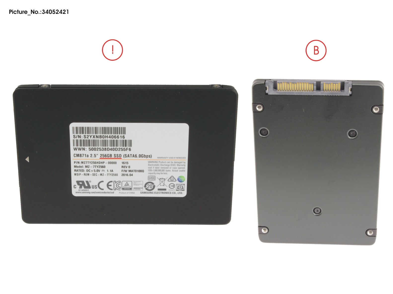 SSD S3 256GB 2.5 SATA/UGS (7MM)