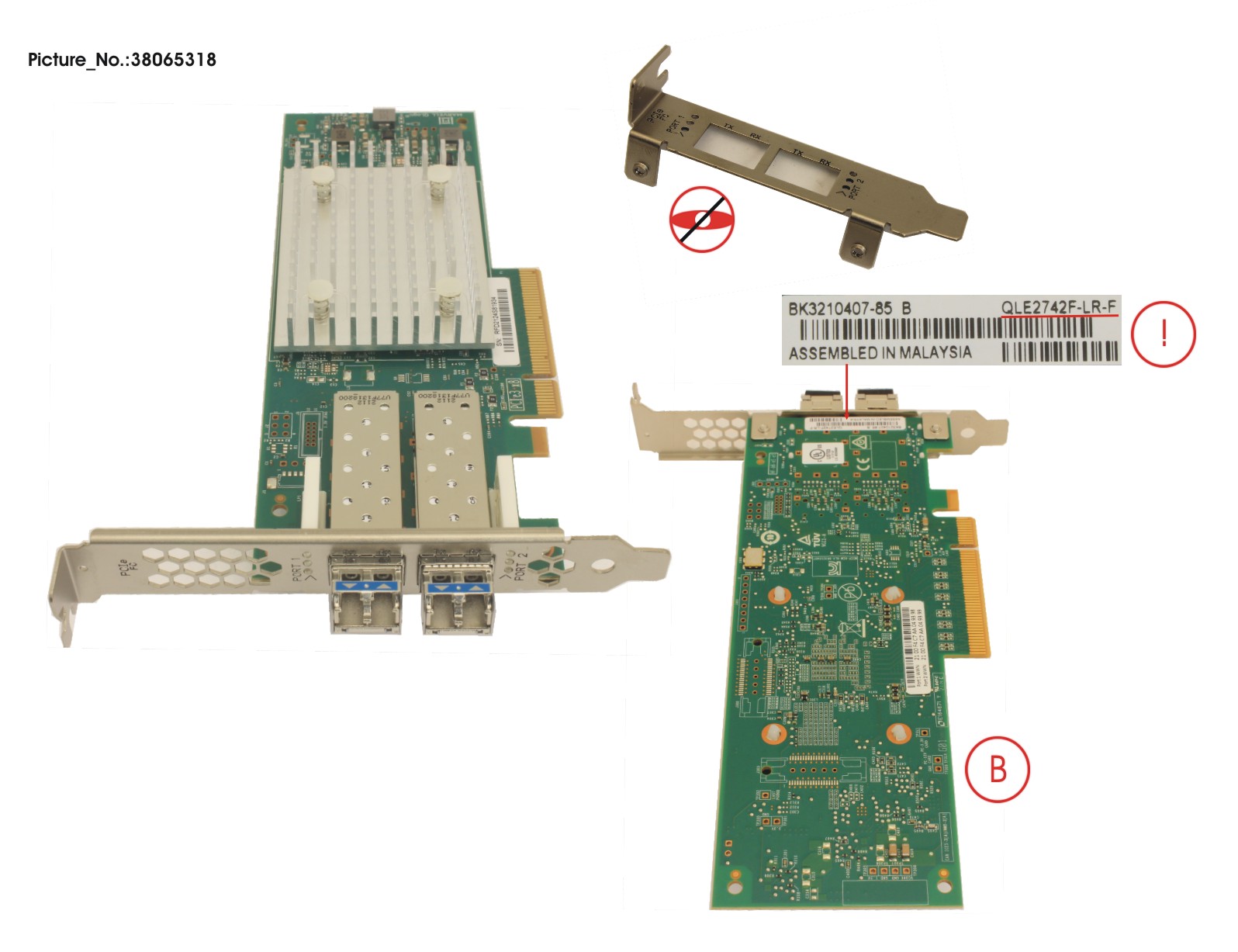 HOST CTRL FICON 32GB SM LP+FH