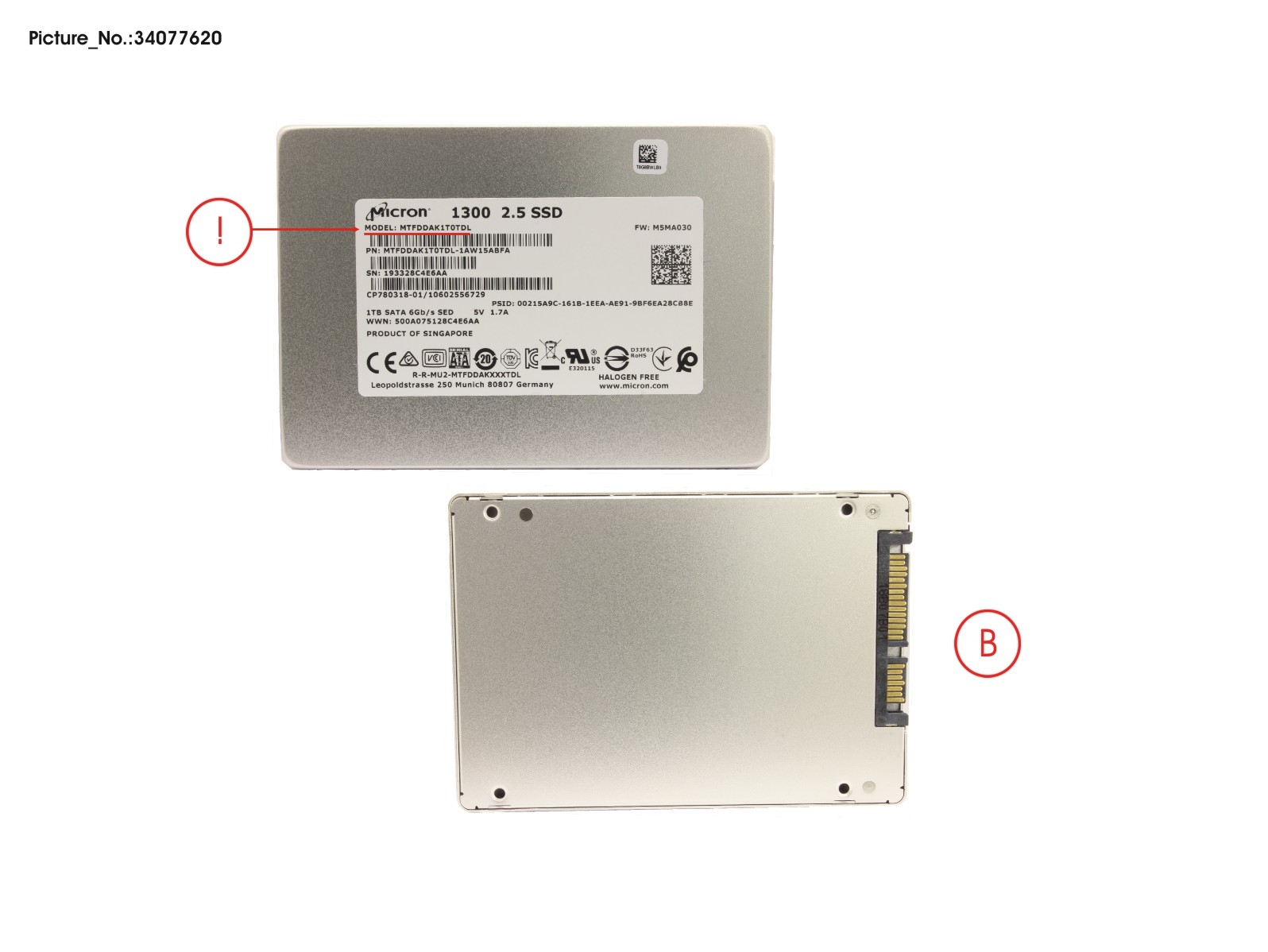 SSD S3 1TB 2.5 SATA (SED)