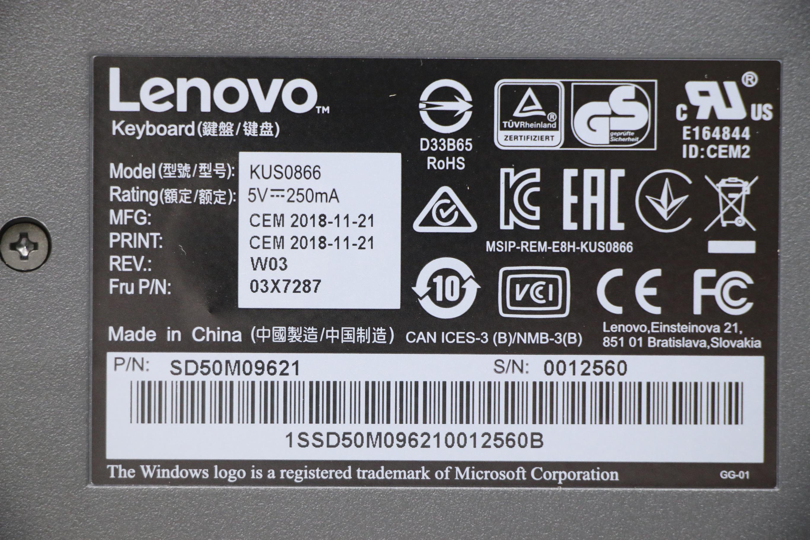 LENOVO USB-Smartcard-Tastatur (QWERTY/ABB) LENOVO USB-Smartcard-Tastatur (QWERTY/ABB)