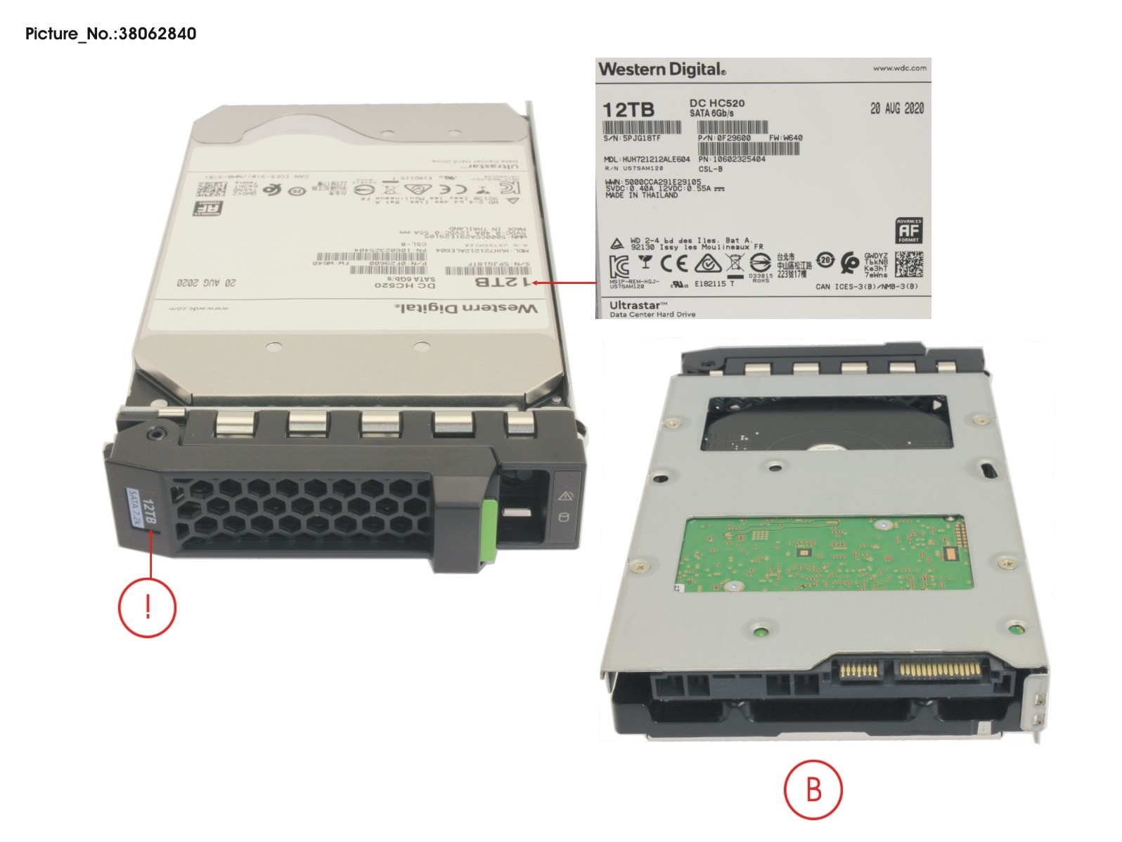 HD SATA 6G 12TB 7.2K 512E HOT PL 3.5 BC