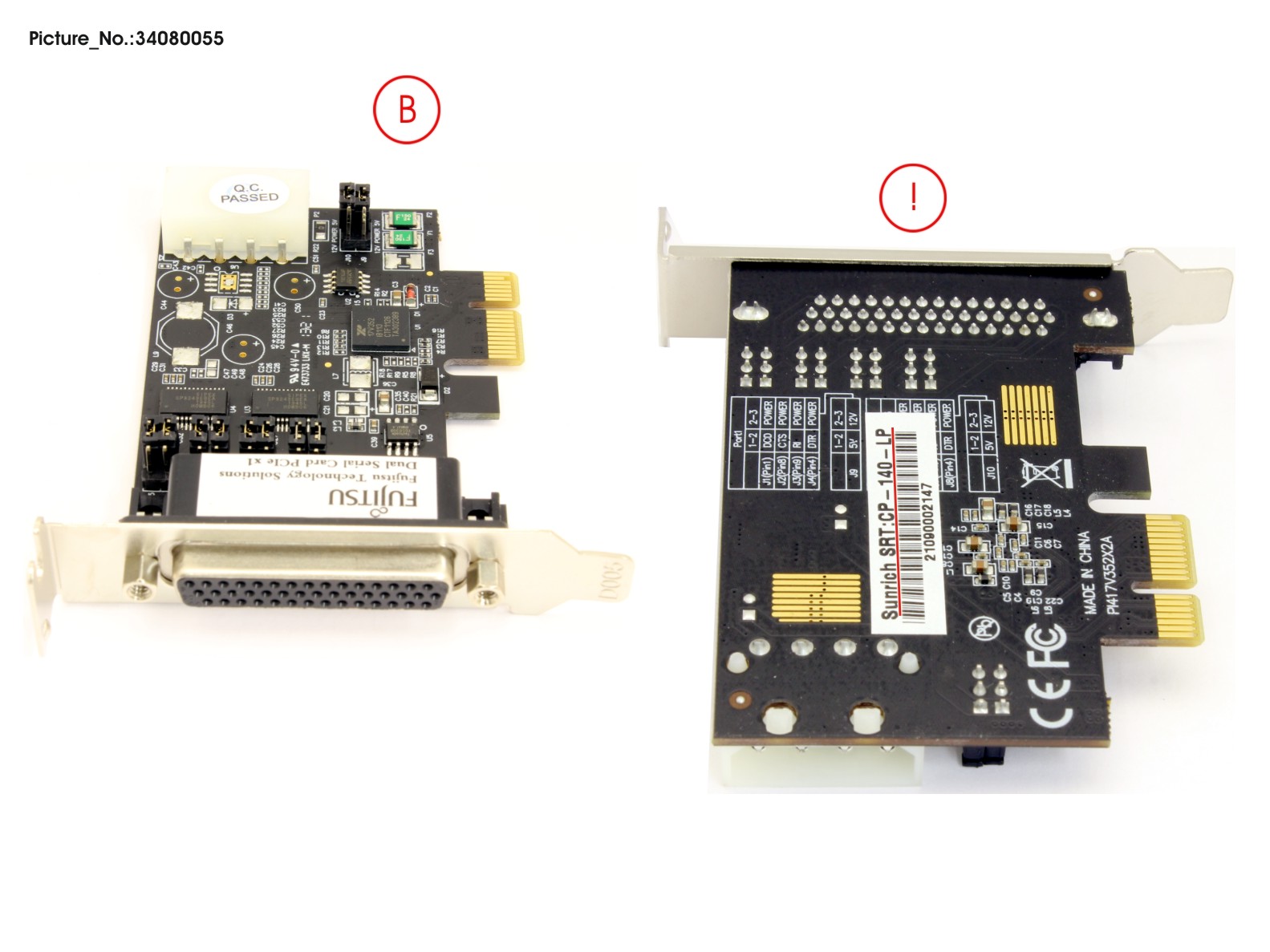 DUAL SERIAL CARD PCIE LP