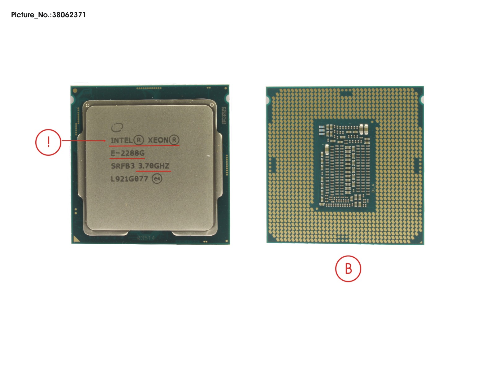 CPU XEON E-2288G 3.7GHZ 95W