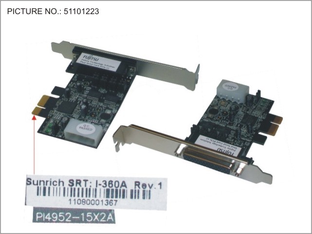 DUAL SERIAL CARD PCIE X1, POWERED