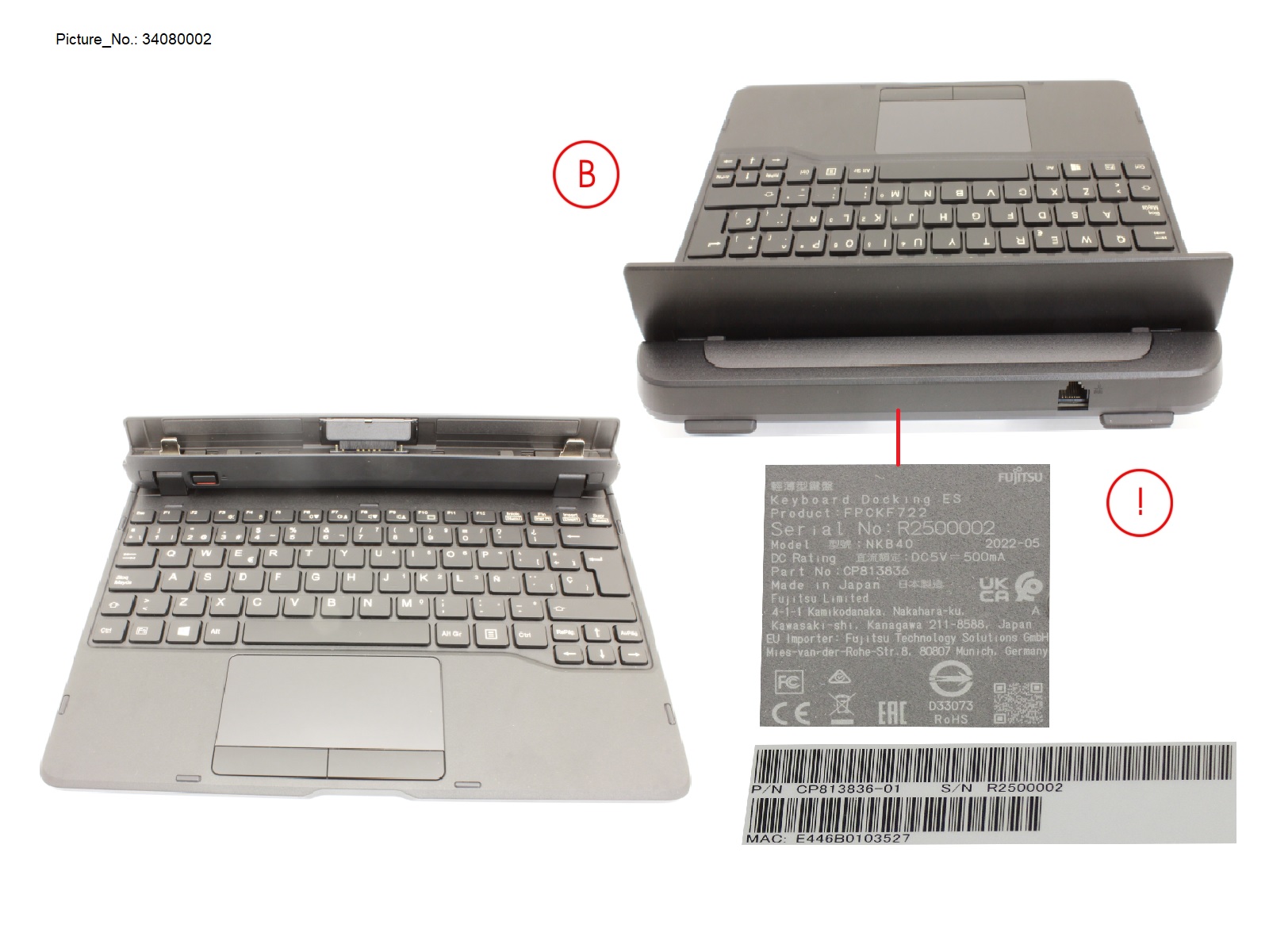 KEYBOARD DOCKING SPAIN W/ UKCA