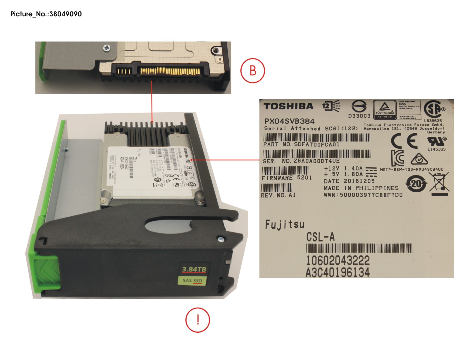 JX60 S2 MLC SSD 3.8TB 3DWPD SPARE