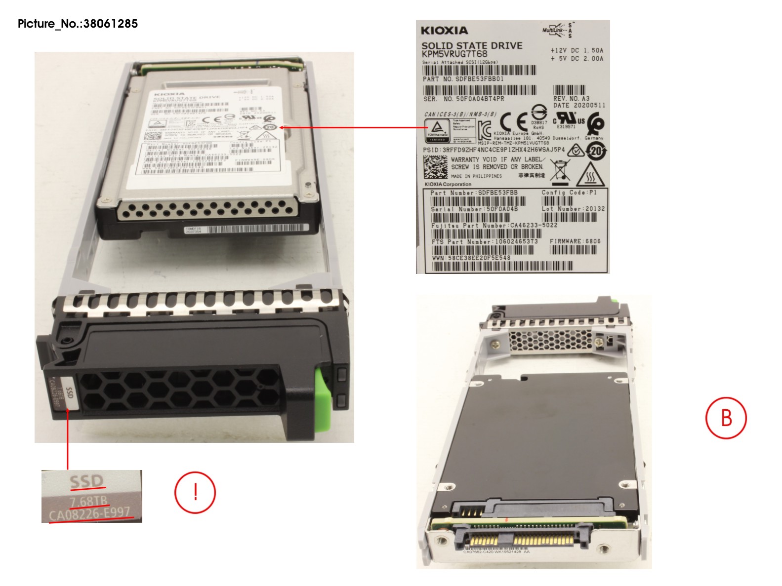 DX S3/S4 SED SSD SAS 2.5 7.68TB 12G