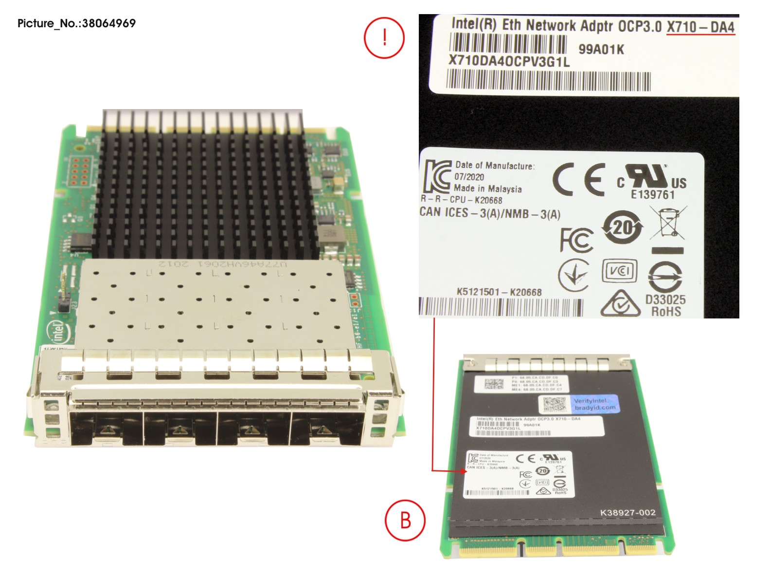 FUJITSU PLAN EP X710-DA4 4X 10G SFP OCPV3 IL