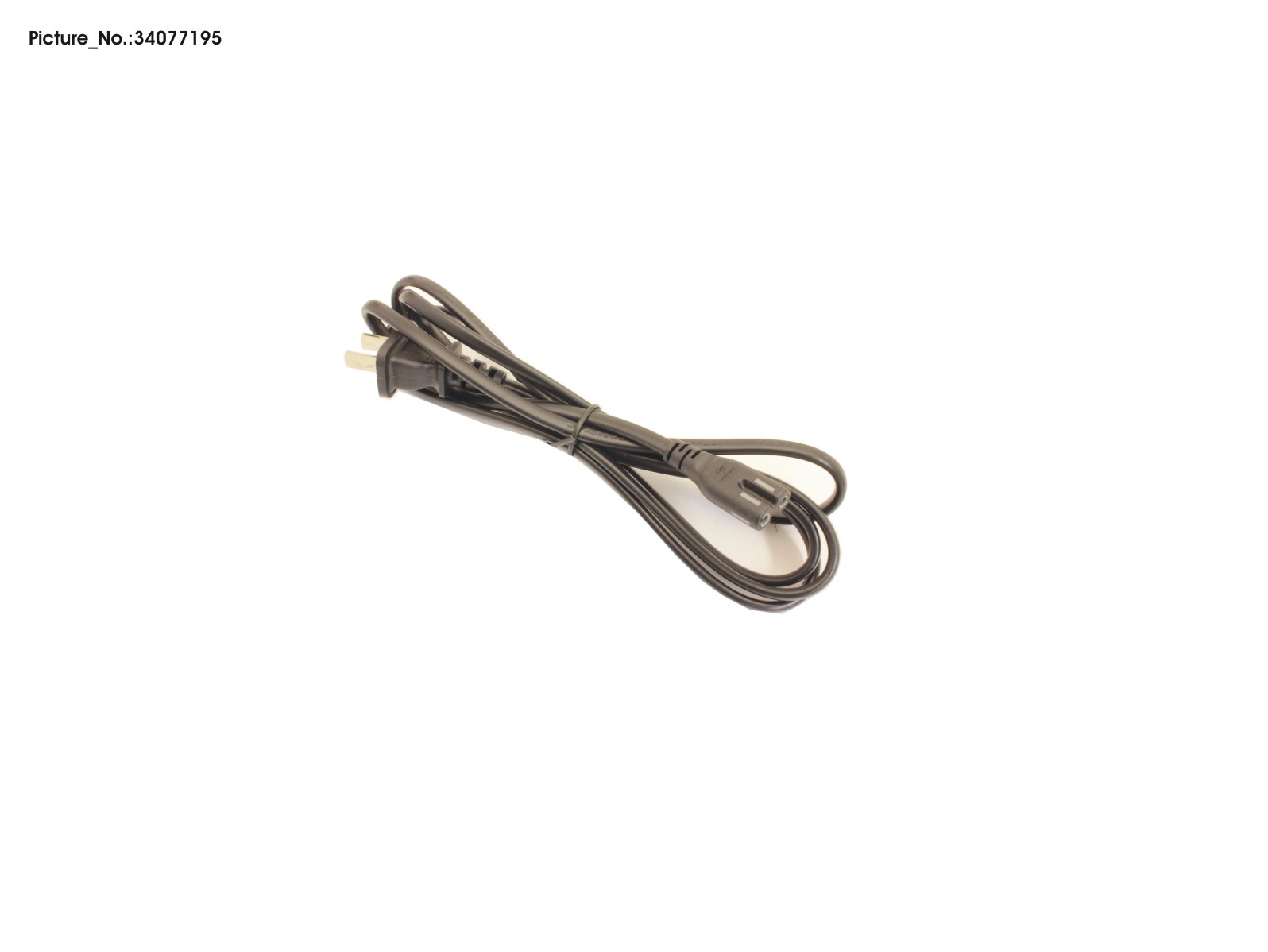 CABLE POWER 2-PIN (US) 1,8M