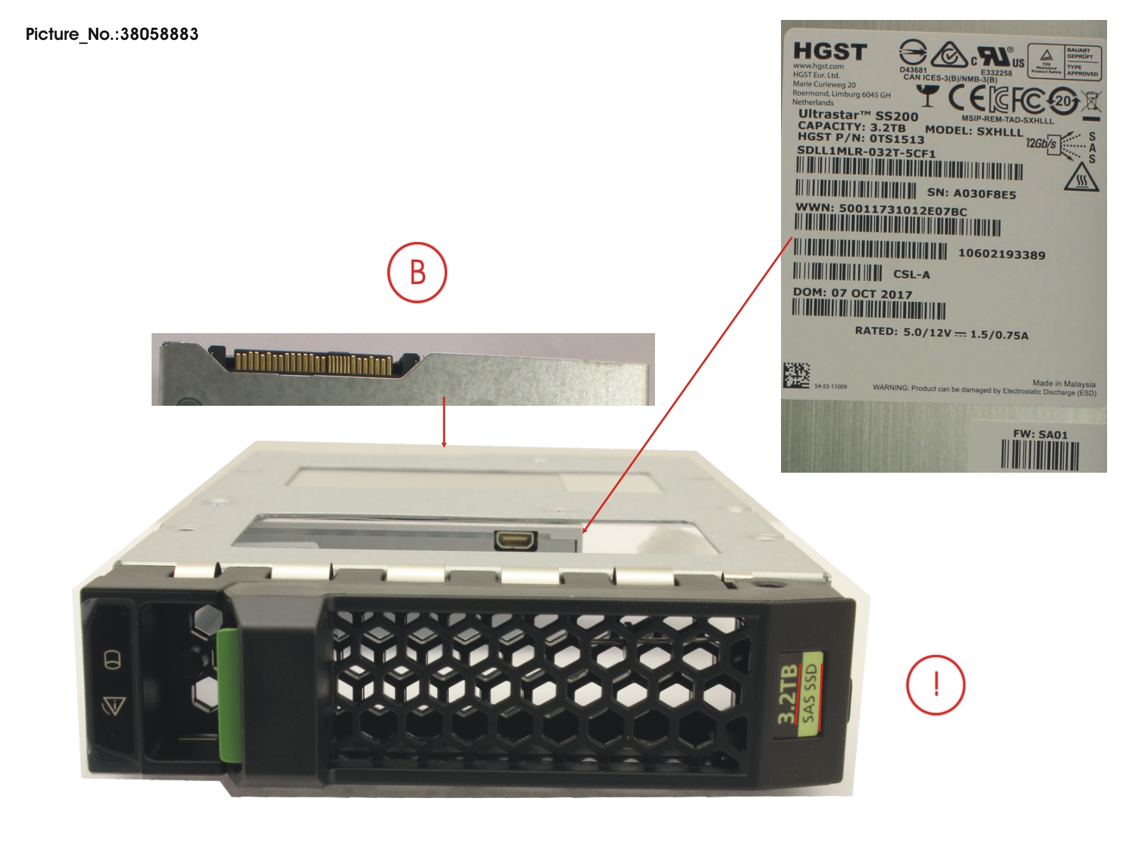 SSD SAS 12G 3.2TB MIXED-USE 3.5 H-P EP