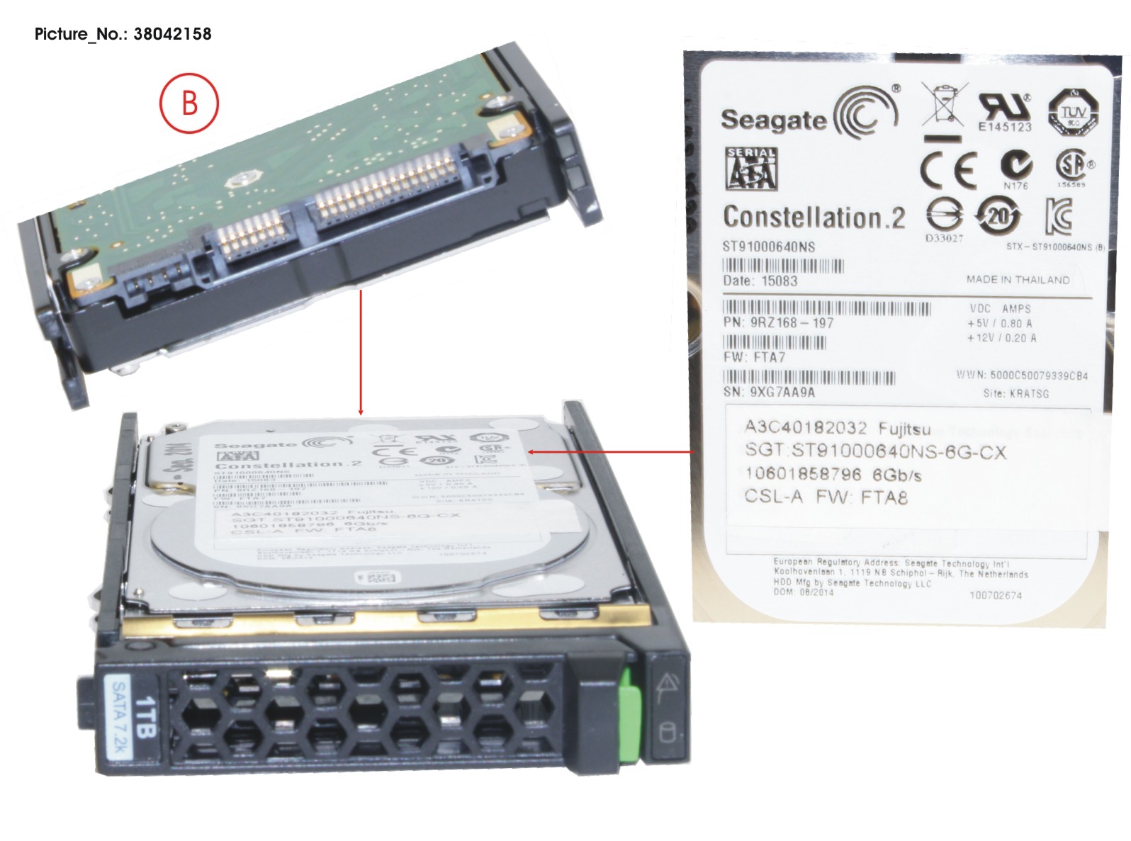 HD SATA 6G 1TB 7.2K HOT PL 2.5 BC