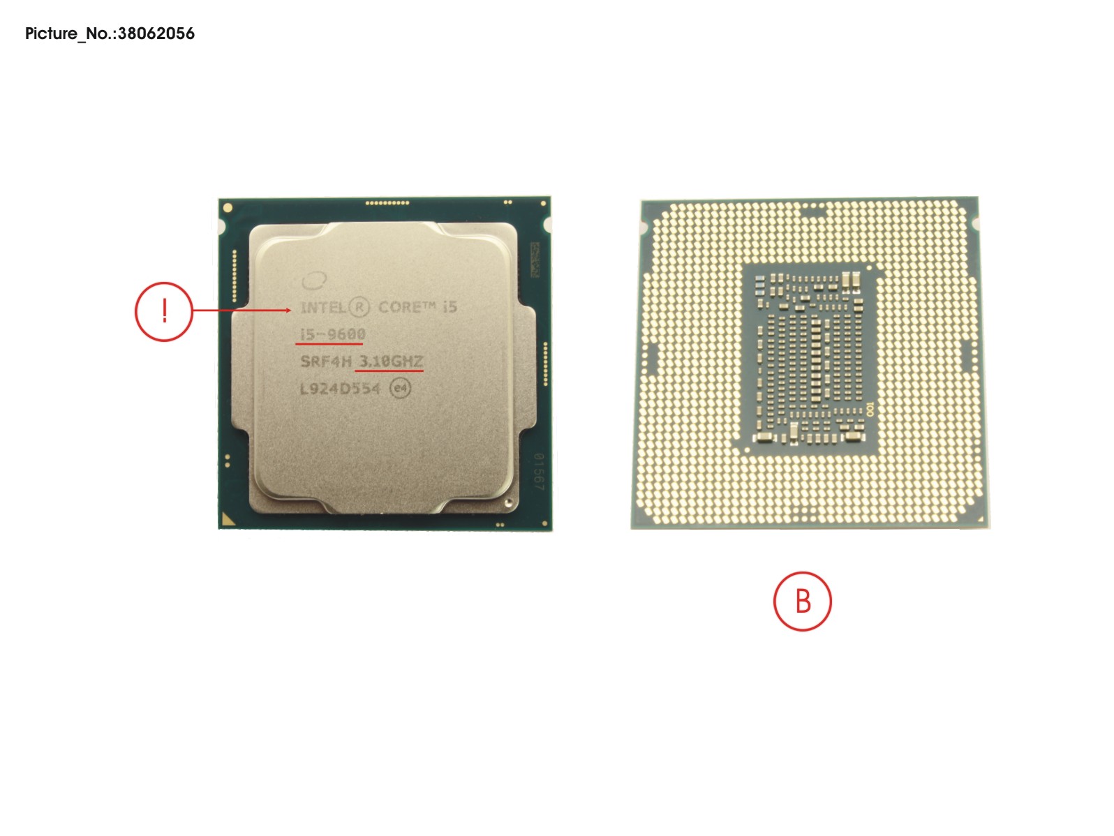 CPU CORE I5-9600 3.1GHZ 65W