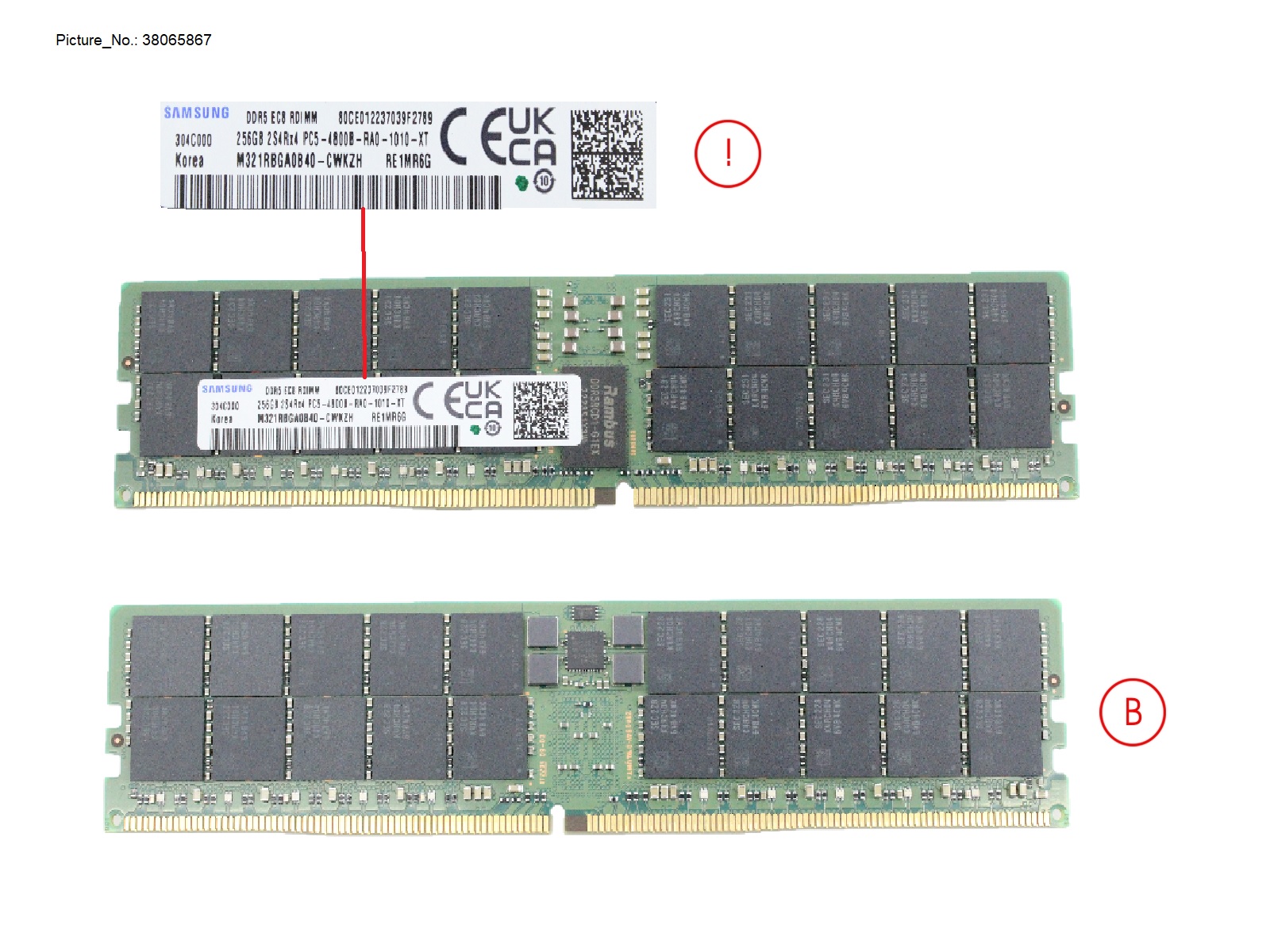 256GB (1X256GB) 8RX4 DDR5-4800 3DS ECC