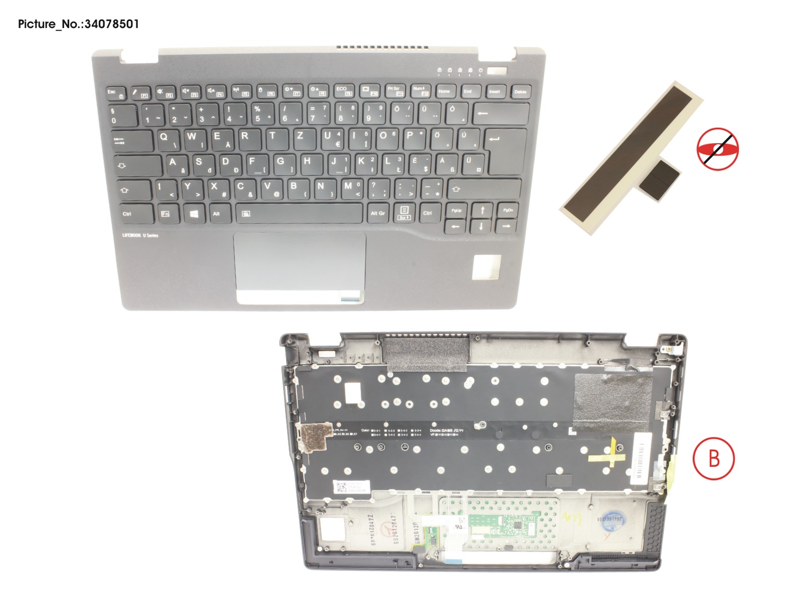UPPER ASSY INCL. KB HUNGARY W/PV(TBT) UPPER ASSY INCL. KB HUNGARY W/PV(TBT)