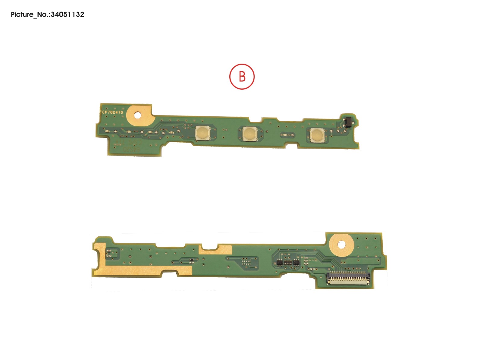 FUJITSU SUB BOARD, APPL. BUTTONS