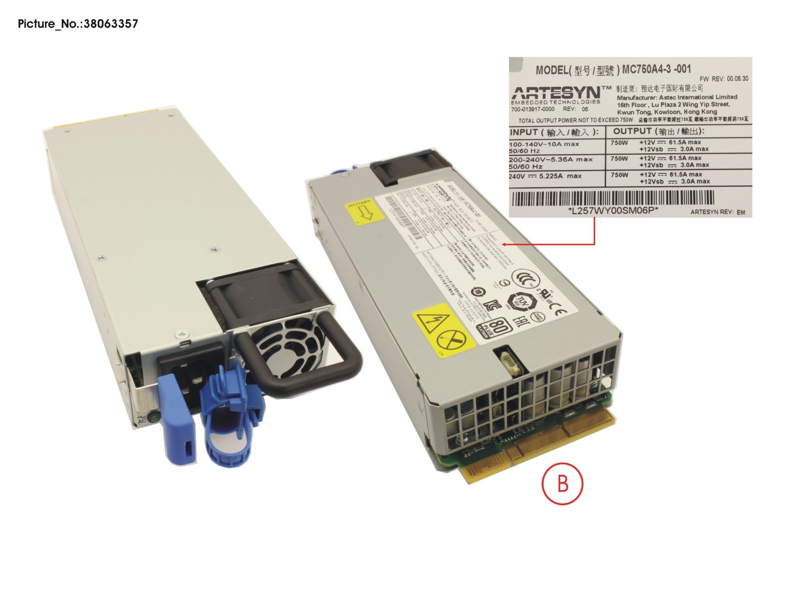 XN-ACPWR-750W-R XN-ACPWR-750W-R