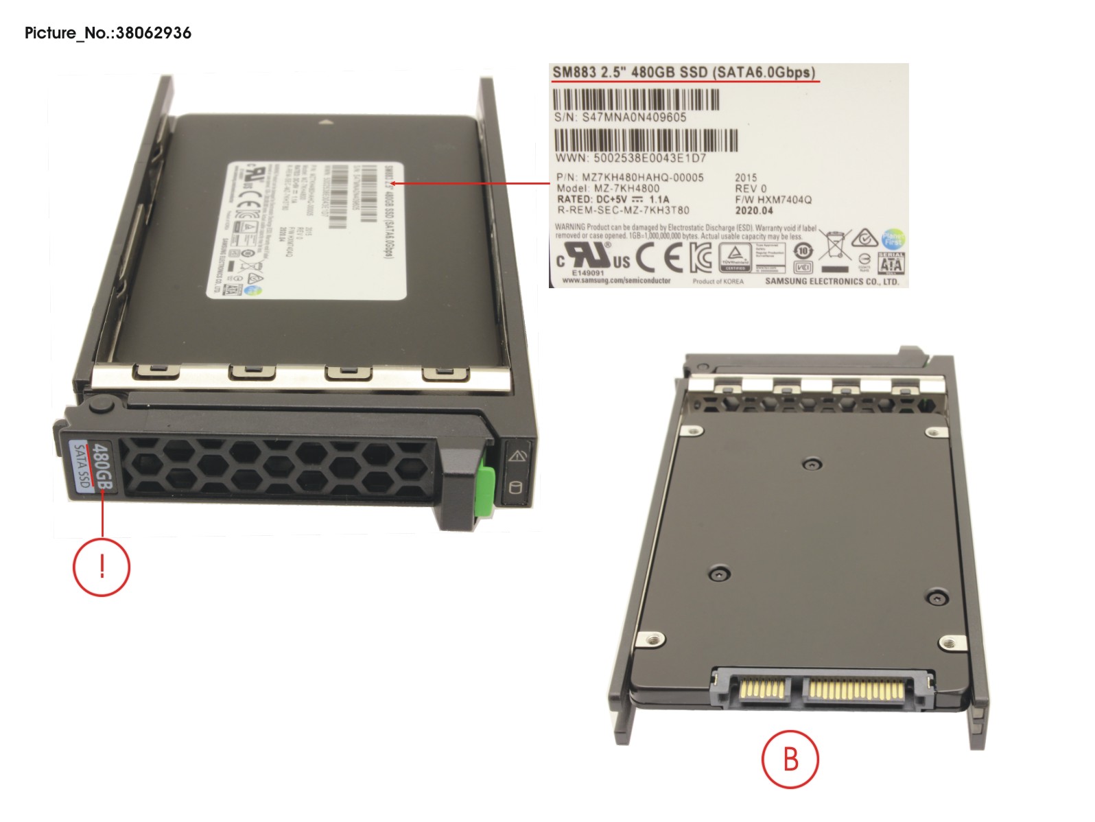 SSD SATA 6G 480GB MIXED-USE 2.5 H-P EP