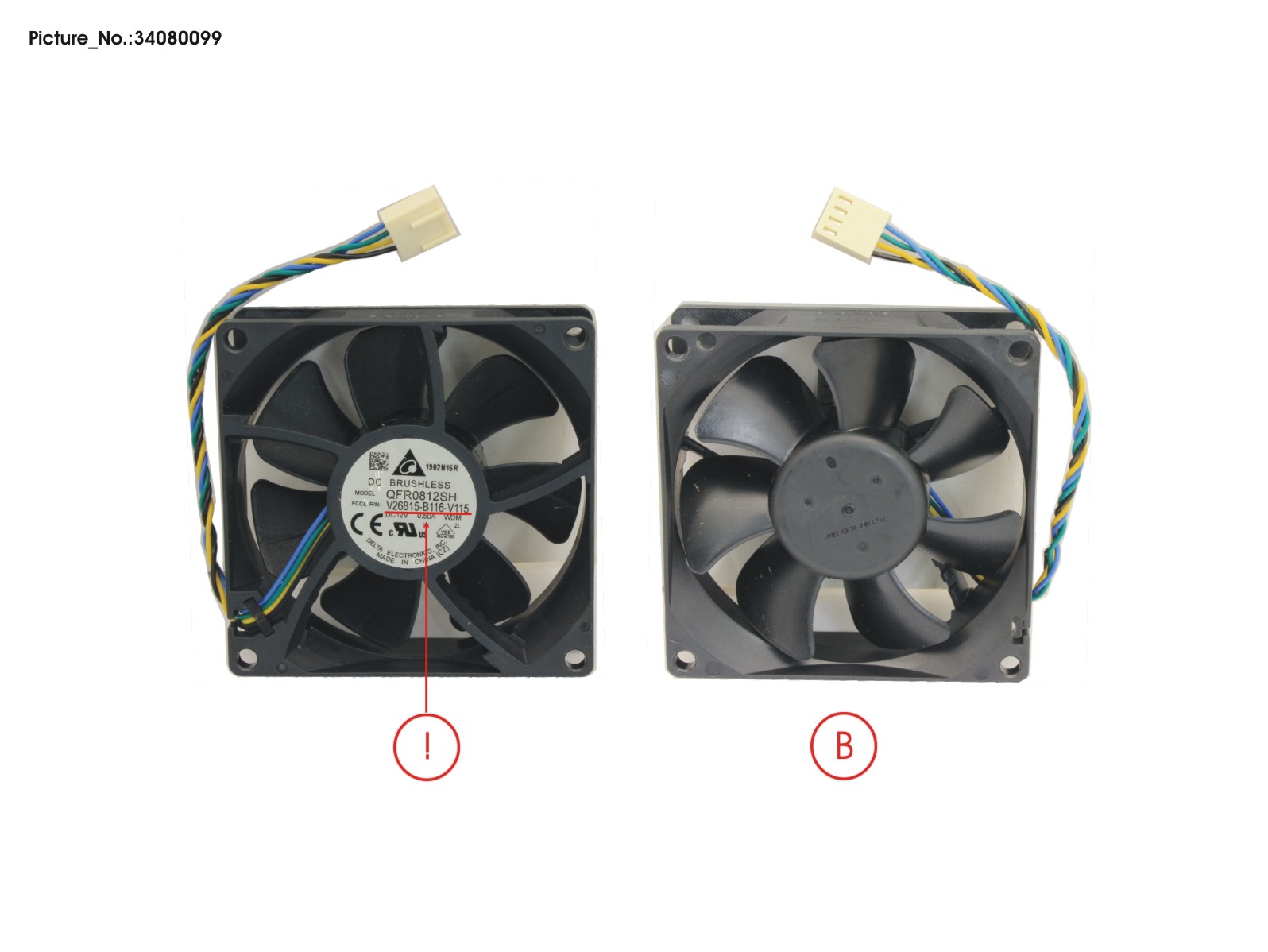 FAN 80X80X25 (DELTA)