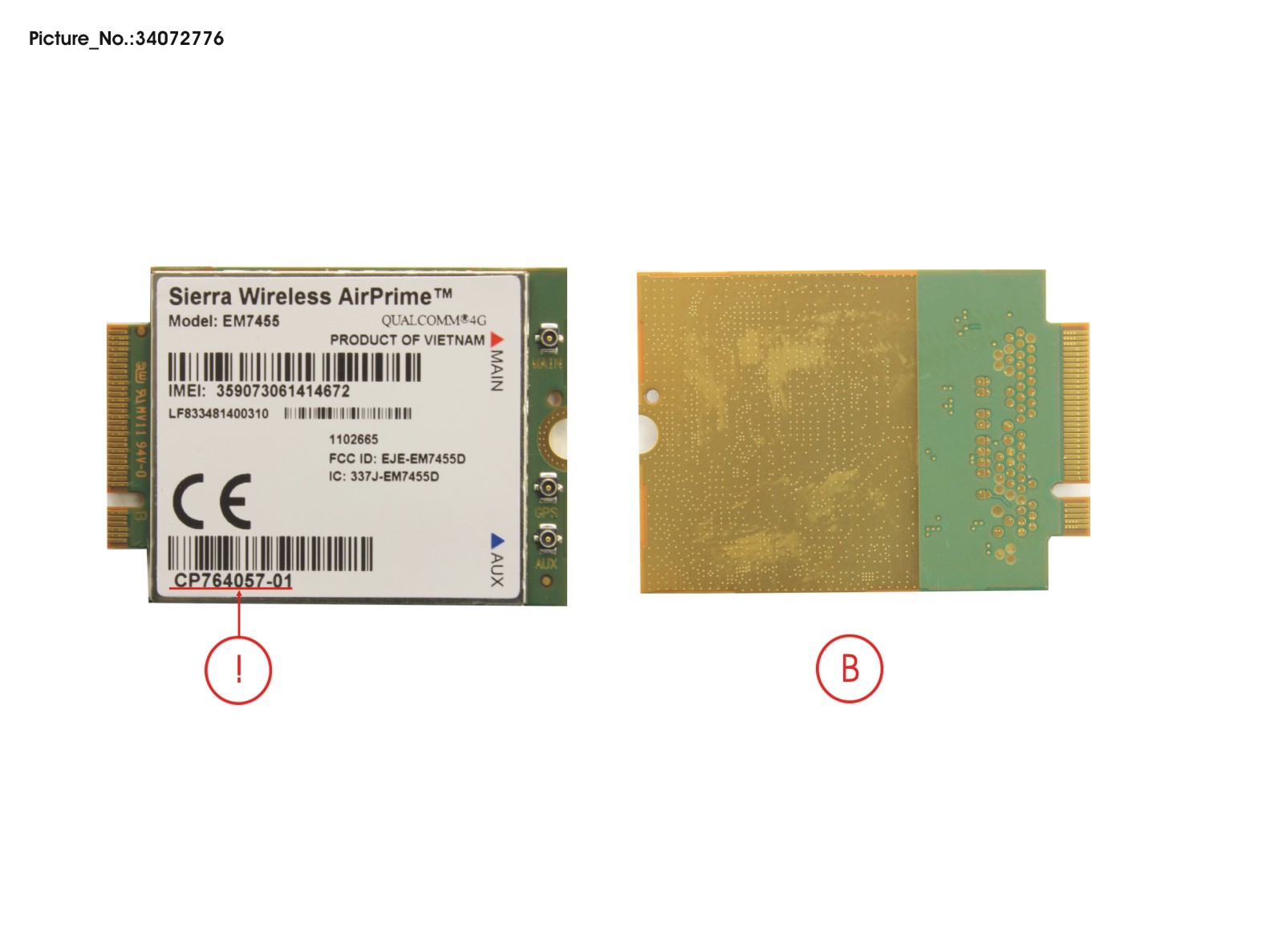 FUJITSU LTE MODULE EM7455