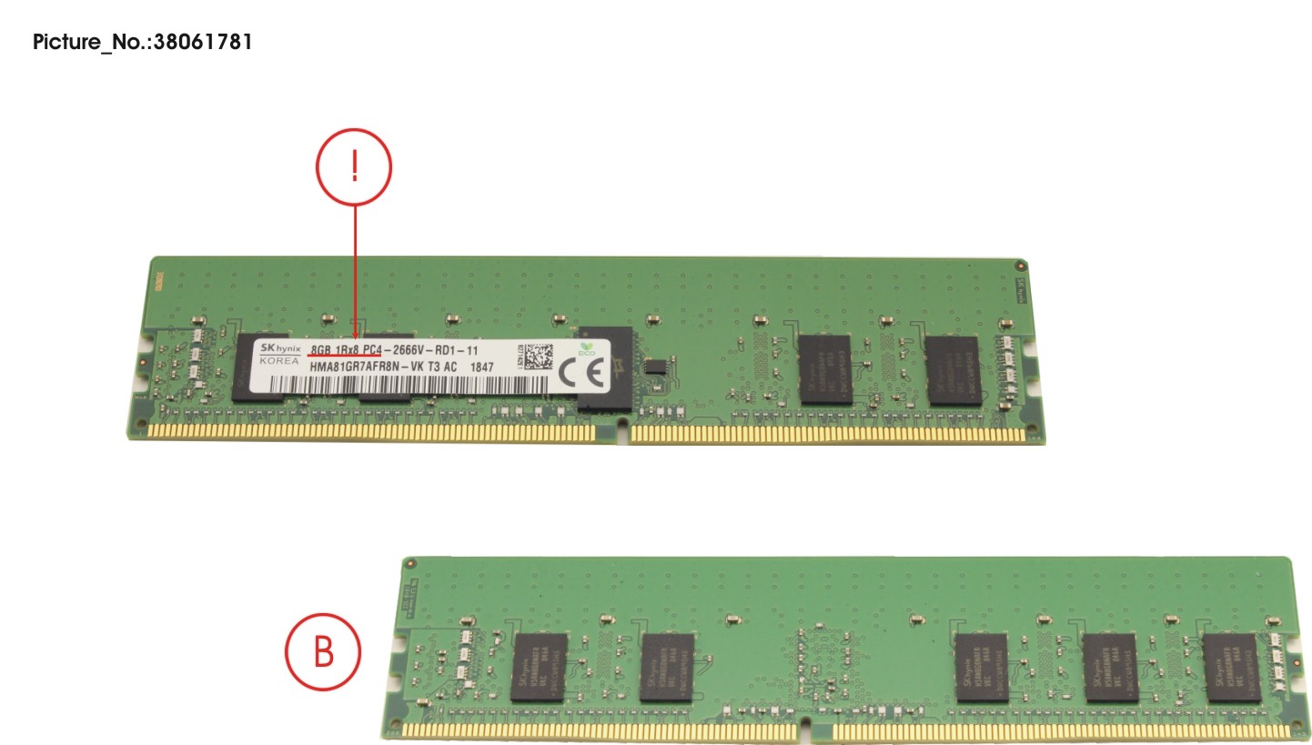 MEM 8GB DDR4 RG 2400 R2