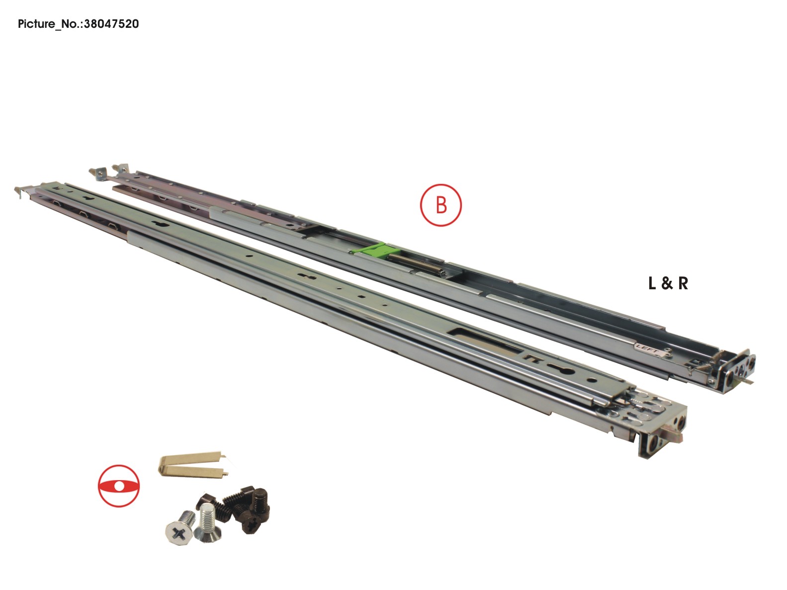 RMK F1 SLIMLINE, SLIDE-IN RAIL, QRL