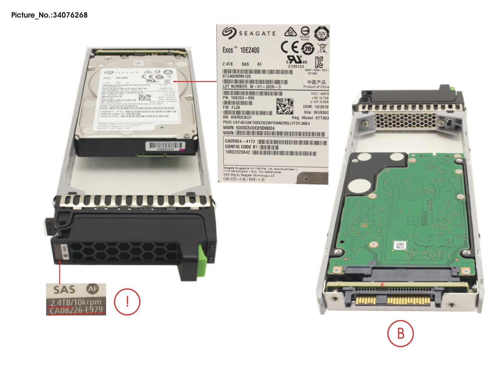 FUJITSU DX S3/S4 HD DRIVE 2.5  2.4TB 10K