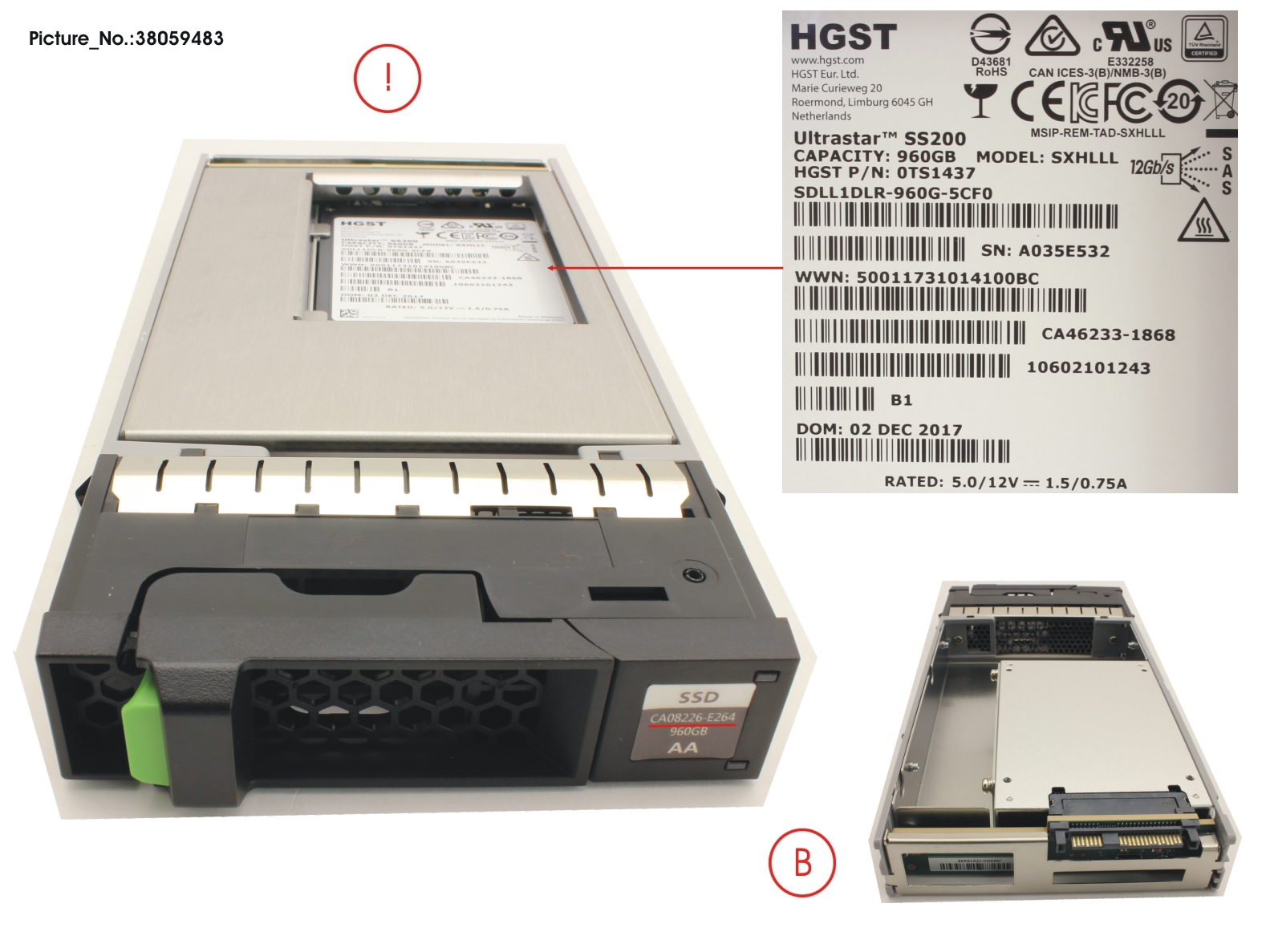 FUJITSU DX S3/S4 SSD SAS 3.5  960GB 12G