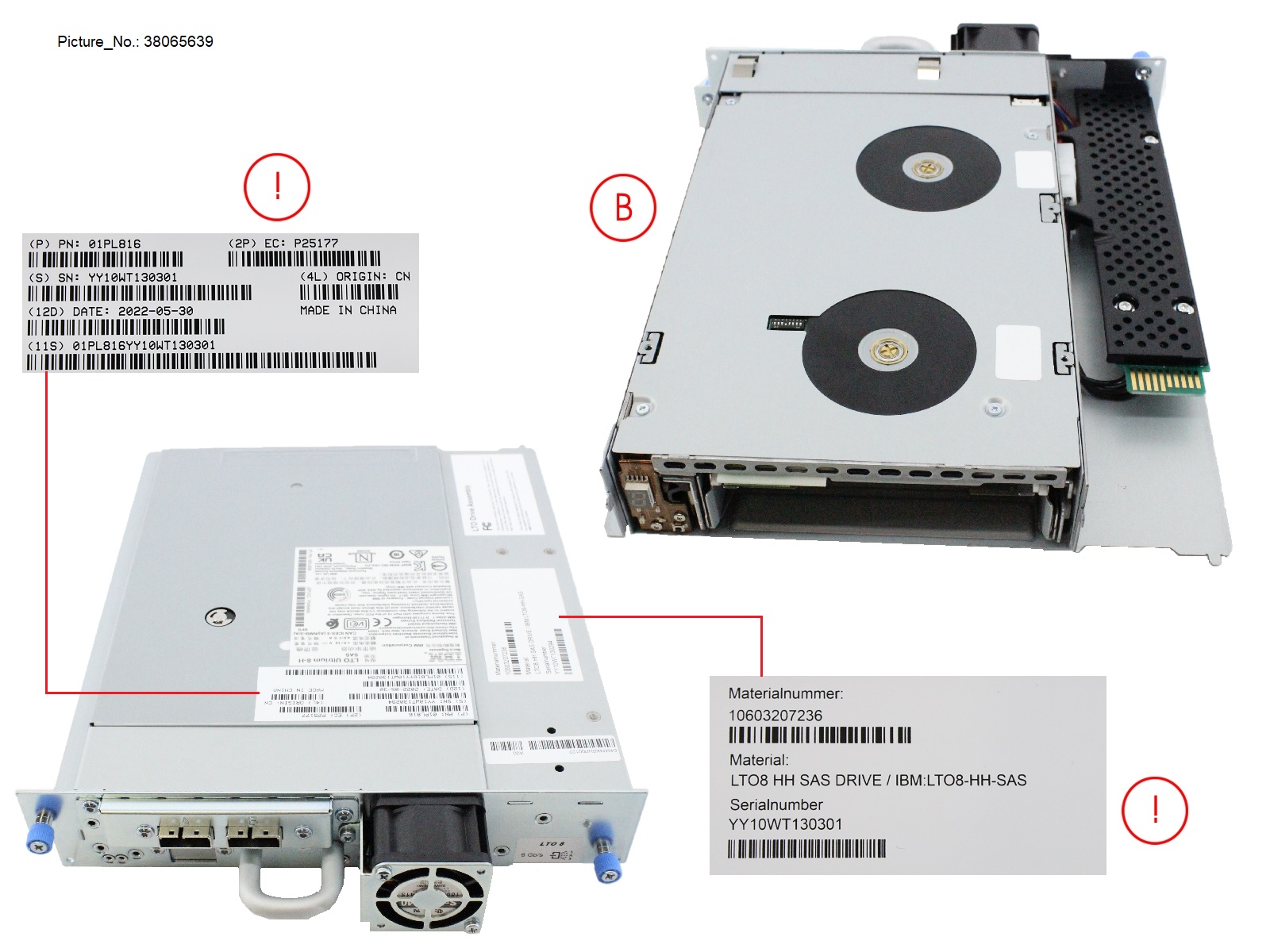 LTO-8 HH SAS 6GB TAPE DRIVE