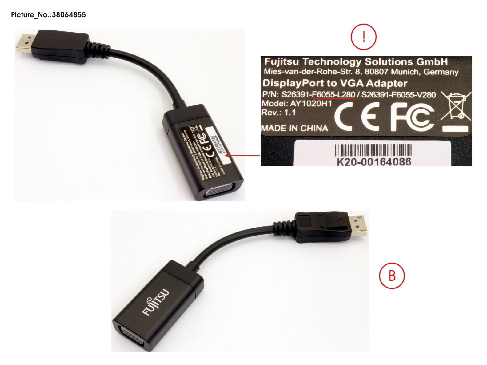 DISPLAYPORT TO VGA ADAPTER