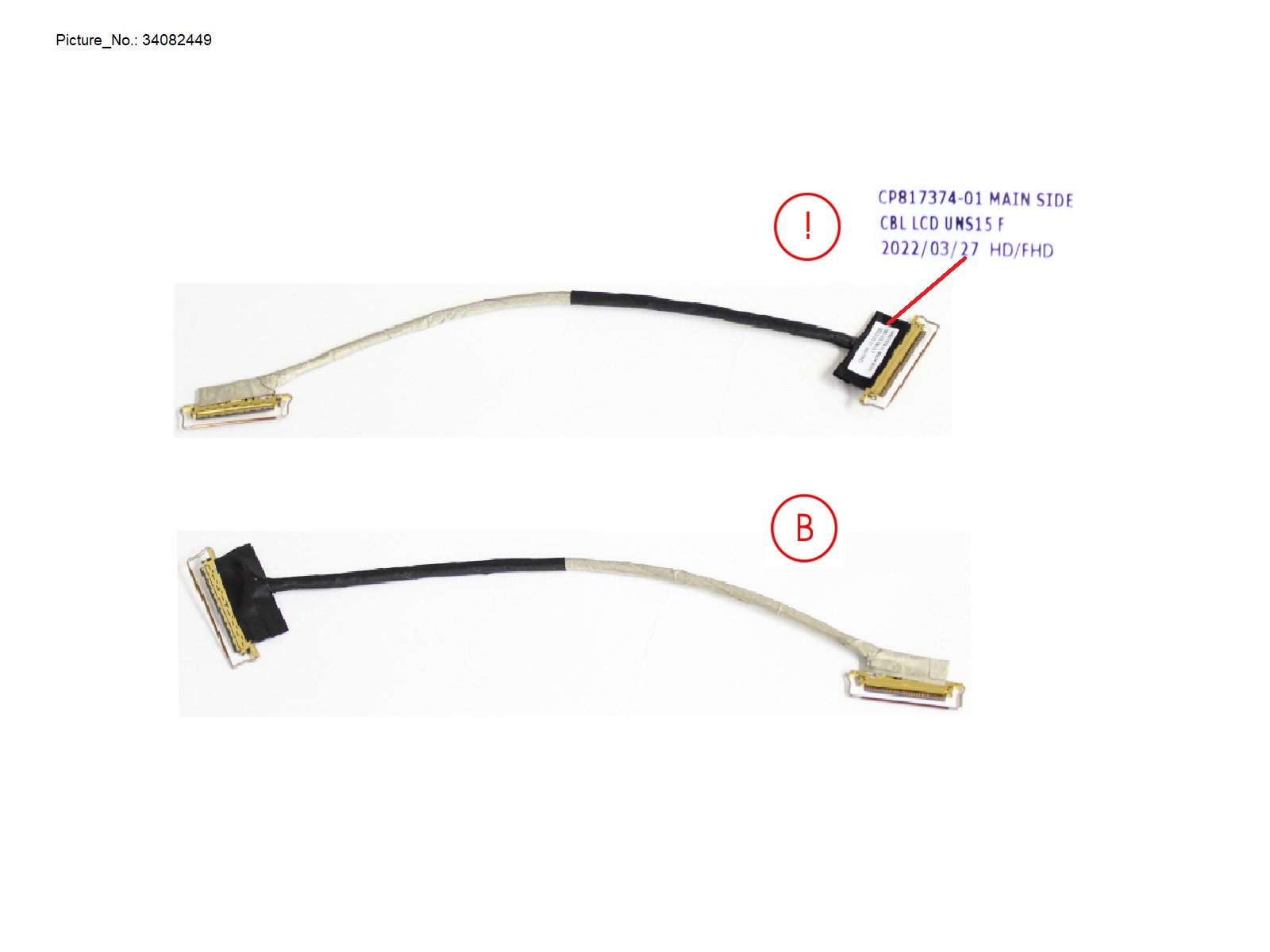 FUJITSU CABLE, LCD FOR HD/FHD