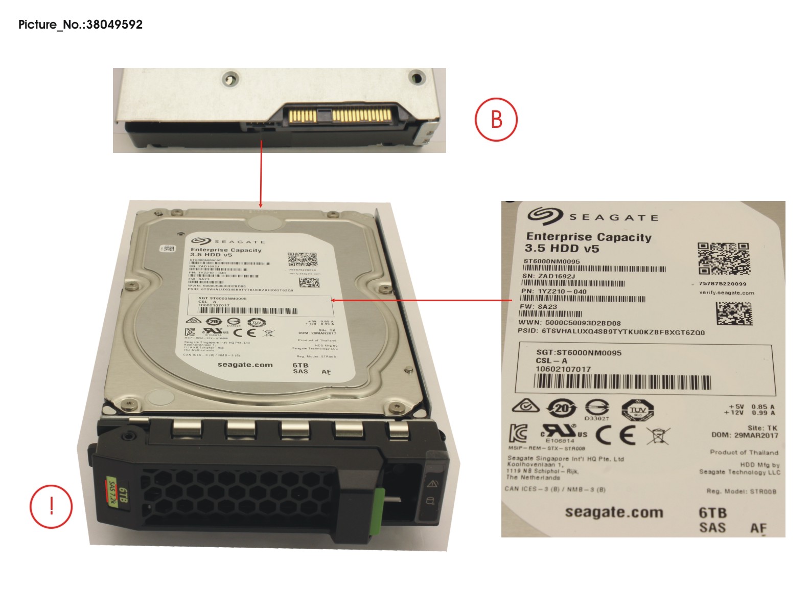 HD SAS 12G 6TB 7.2K 512E HOT PL 3.5 BC