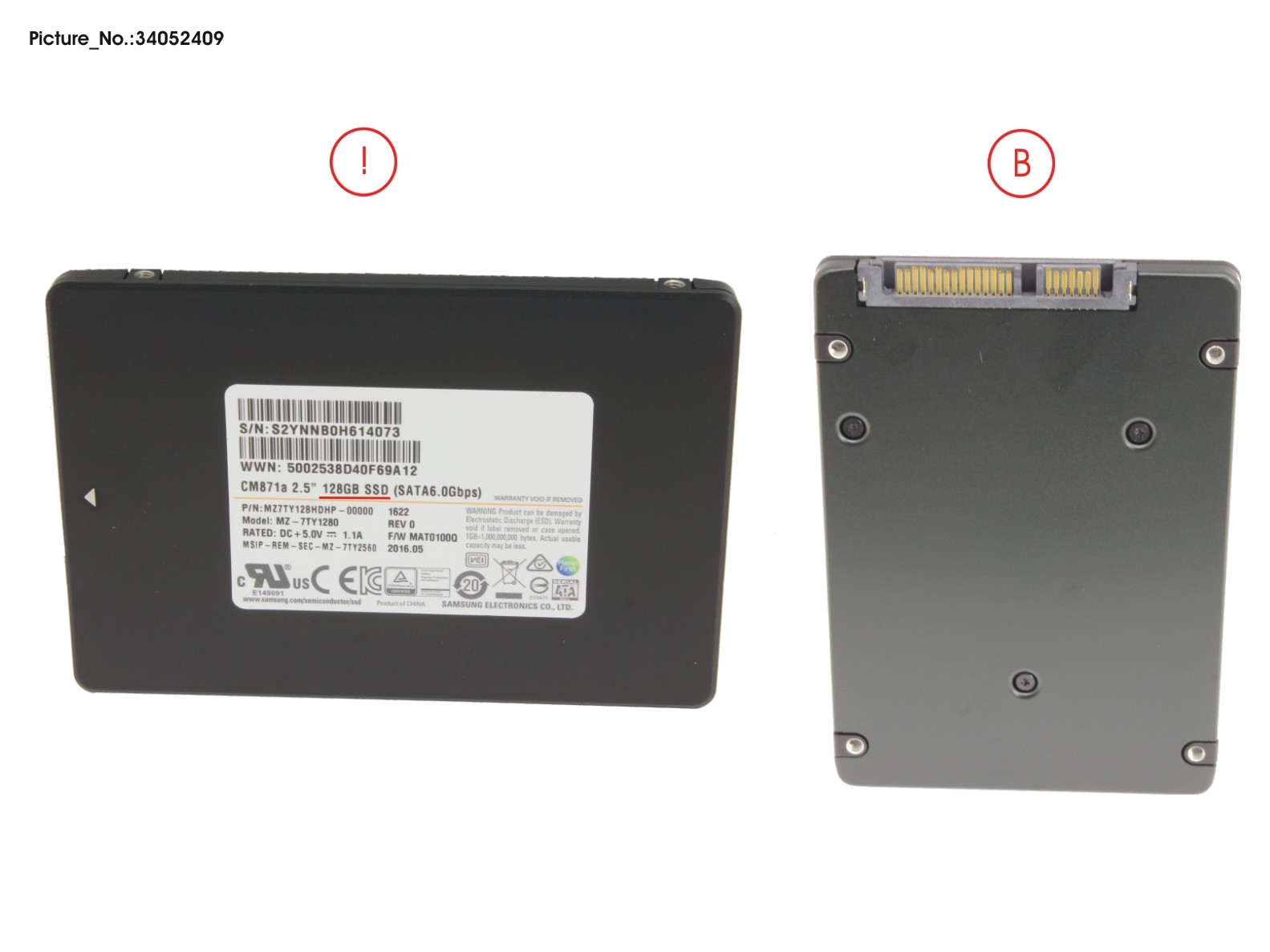 SSD S3 128GB 2.5 SATA/UGS (7MM)