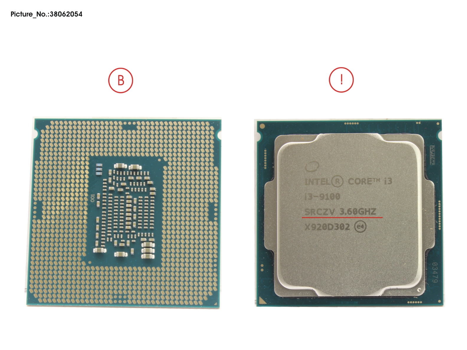 CPU CORE I3-9100 3.6GHZ 65W