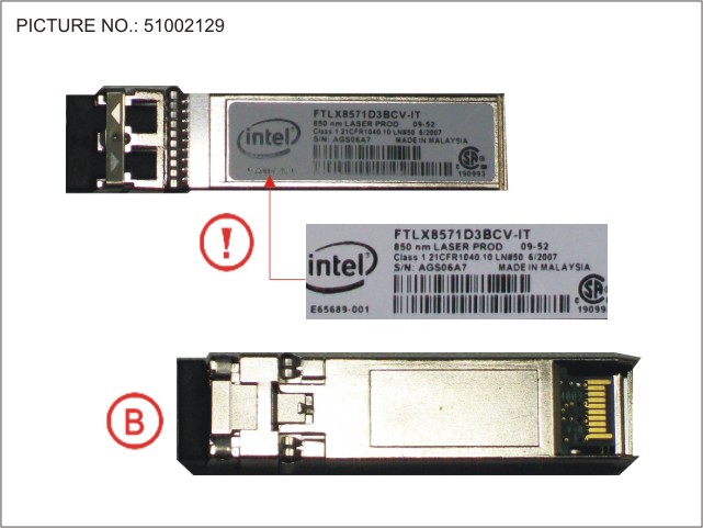 FUJITSU SFP+ MODULE MMF 10GBE LC