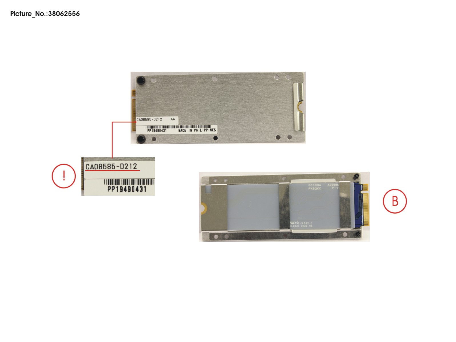 FUJITSU DX200 S5 SPARE BUD(M.2) T3/512GB